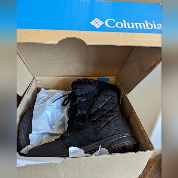 Columbia Womens waterproof Winter Boots, black Size 10 New in box - Picture 4 of 10